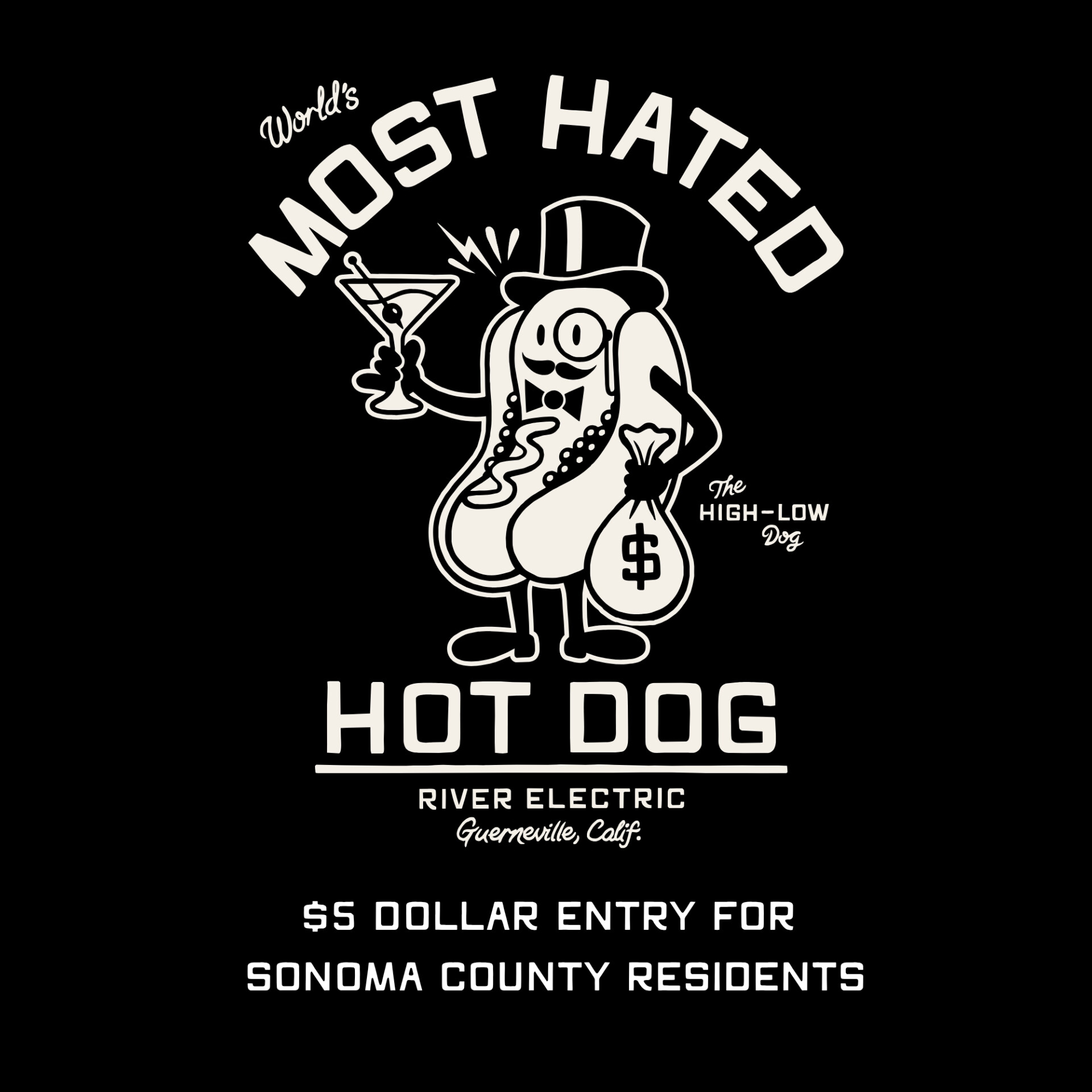 National Hot Dog Day – $5 Entry For All Sonoma County Residents